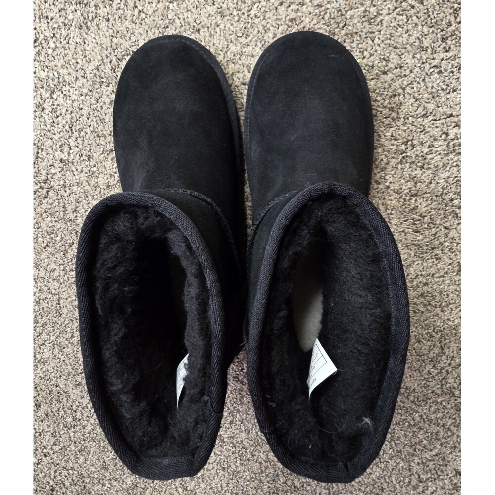 UGG Koolaburra Koola Mini II Boot Short Size 8 Black NWOT Warm Trendy Chunky - Picture 2 of 10